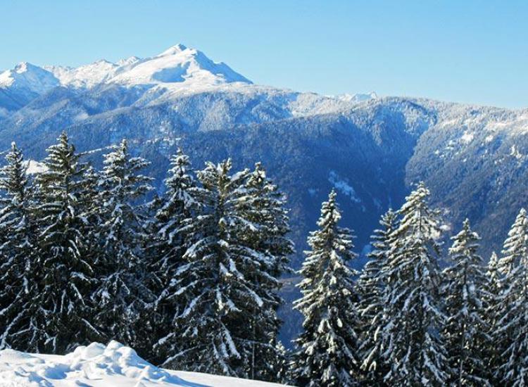 Winterausblick vom Pichlerhof in Hafling